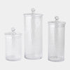 Global Views Diamond Shaped Optic Lidded Canister