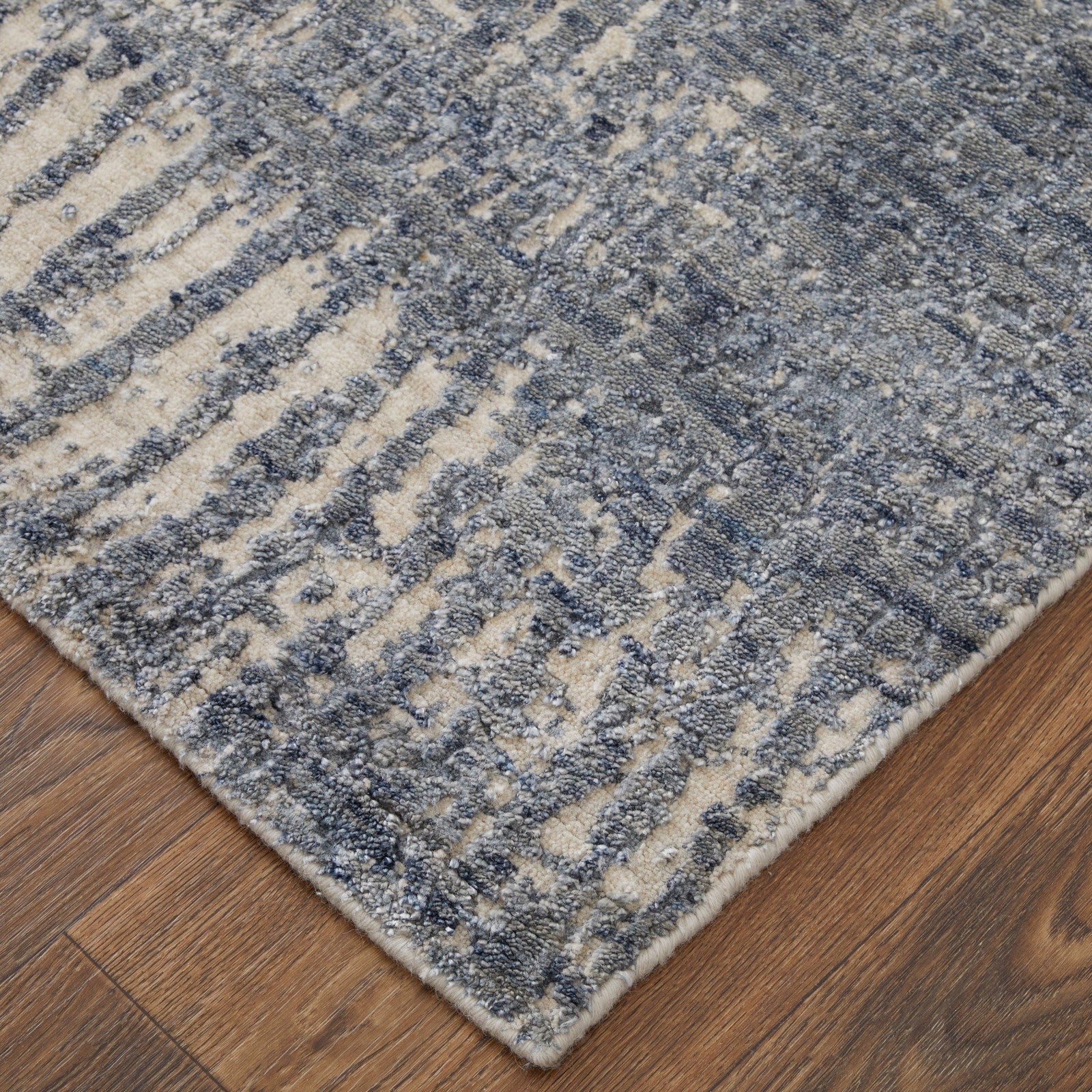 Feizy Eastfield 69AIF Modern Abstract in Blue/Ivory/Gray
