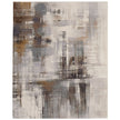Feizy Clio 39LWF Modern Abstract in Ivory/Gray/Brown
