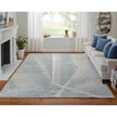 Feizy Brighton 69CHF Modern Abstract in Blue/Ivory/Silver