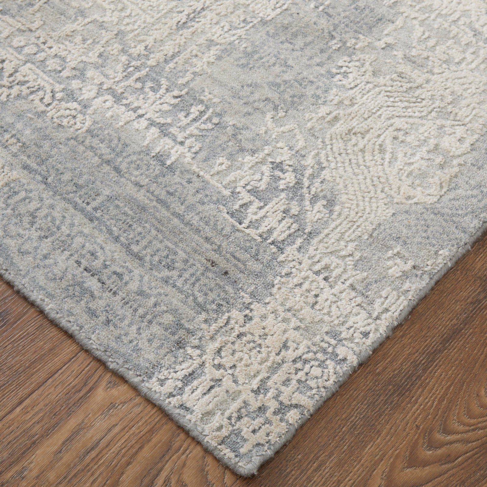 Feizy Eastfield 6989F Modern Abstract in Silver/Gray