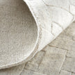 Feizy Redford 8669F Transitional Solid in White/Silver