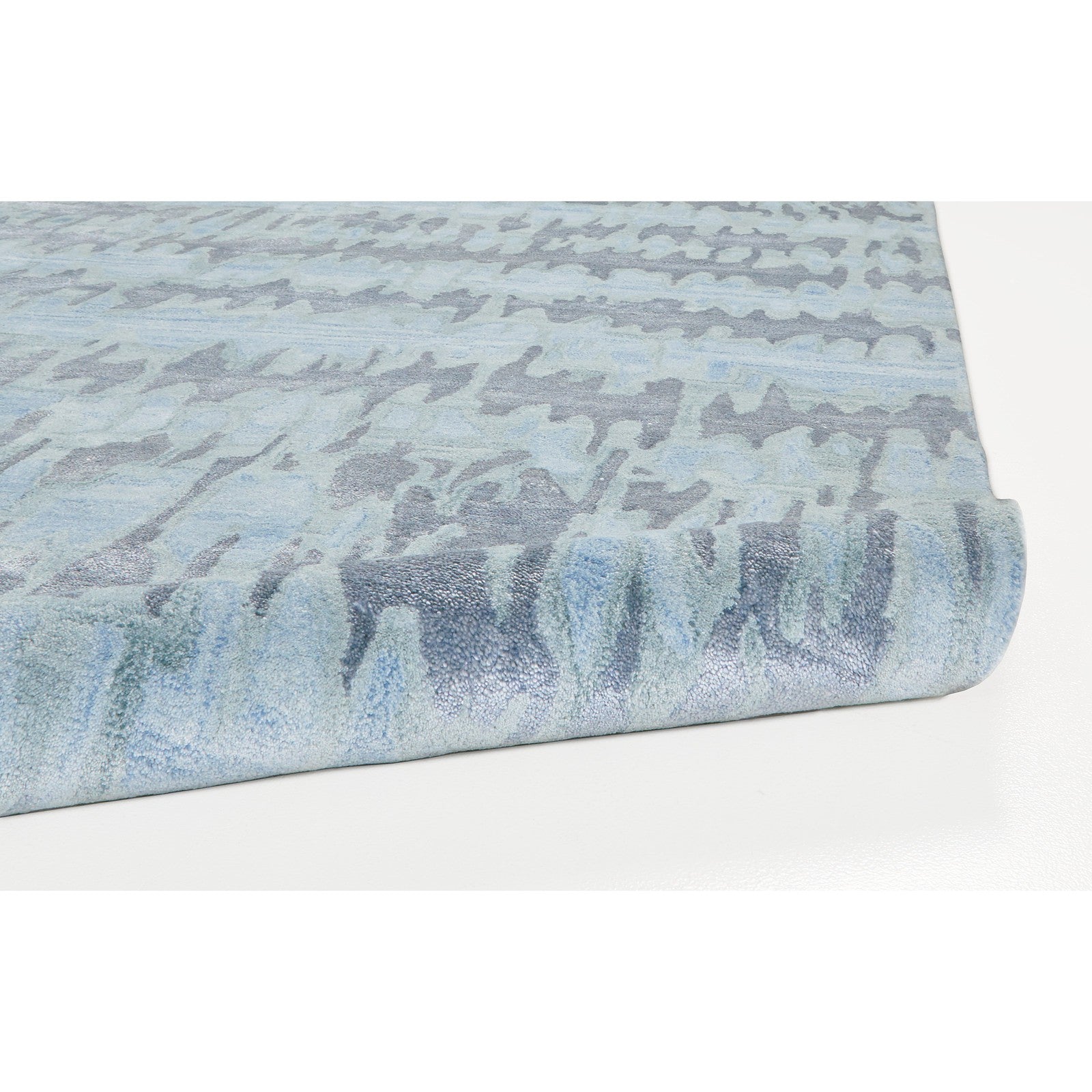 Feizy Dryden 8787F Transitional Abstract in Blue/Green/Gray