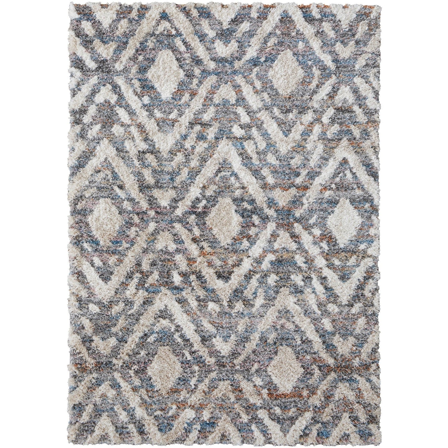 Feizy Mynka 39IAF Transitional Diamond in Ivory/Gray/Taupe