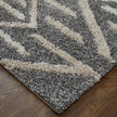 Feizy Mynka 39IBF Transitional Diamond in Gray/Ivory