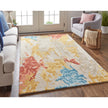 Feizy Everley 8646F Modern Abstract in Ivory/Yellow/Blue