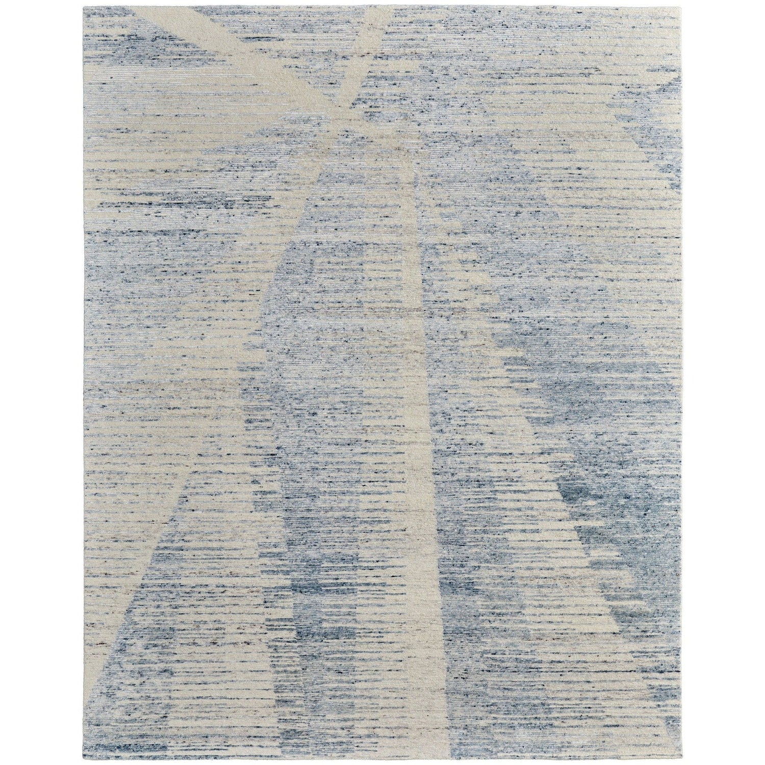 Feizy Brighton 69CHF Modern Abstract in Ivory/Blue/Silver