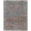 Feizy Marquette 39GVF Transitional Medallion in Blue/Red/Gray