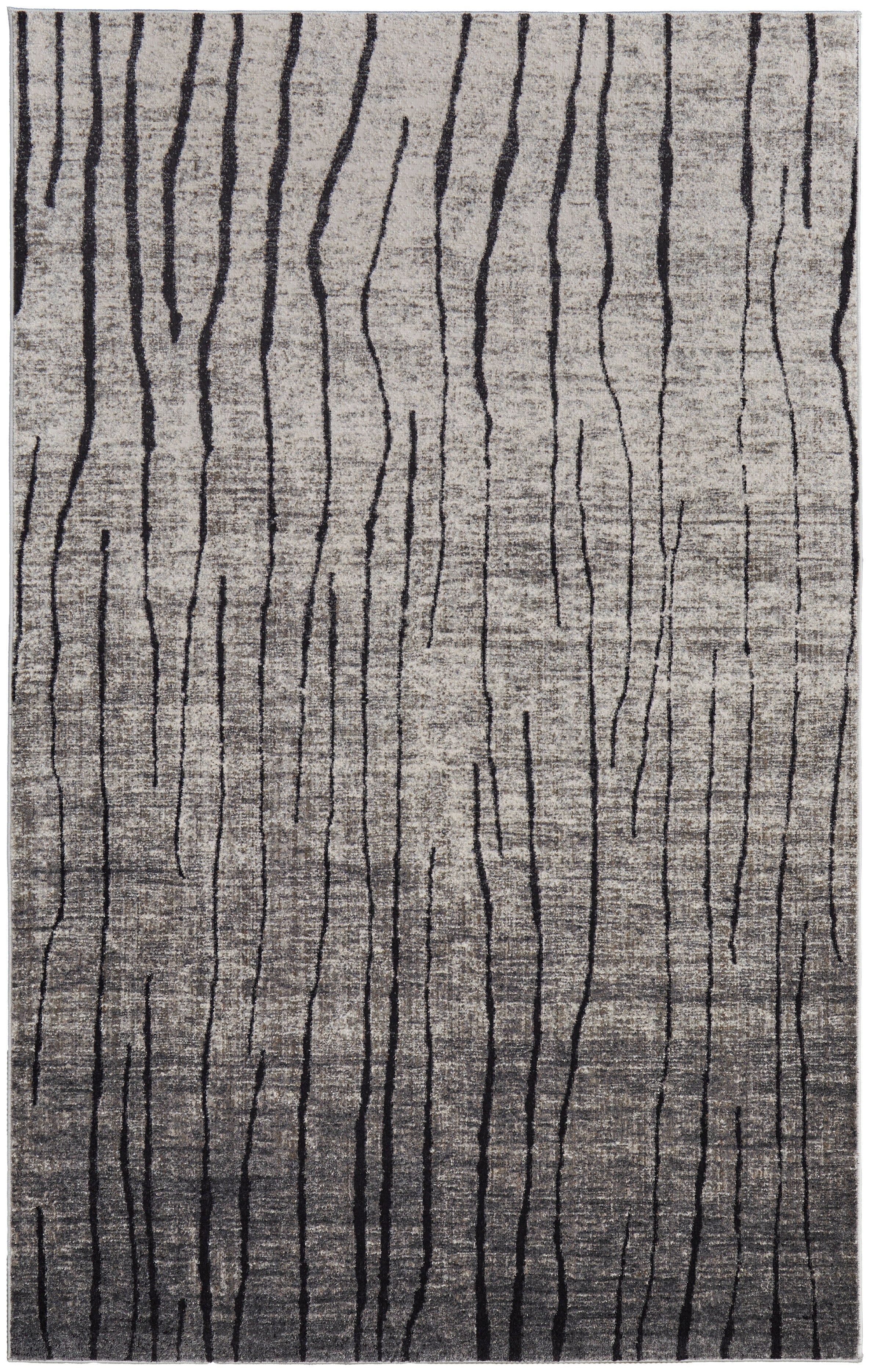 Feizy Kano 39LIF Rug in Ivory/Charcoal