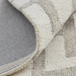Feizy Lorrain 8919F Modern Geometric Rug in Ivory/Taupe