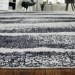 Feizy Coda 8930F Modern Abstract Rug in Black/White