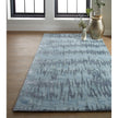 Feizy Dryden 8787F Transitional Abstract in Blue/Green/Gray