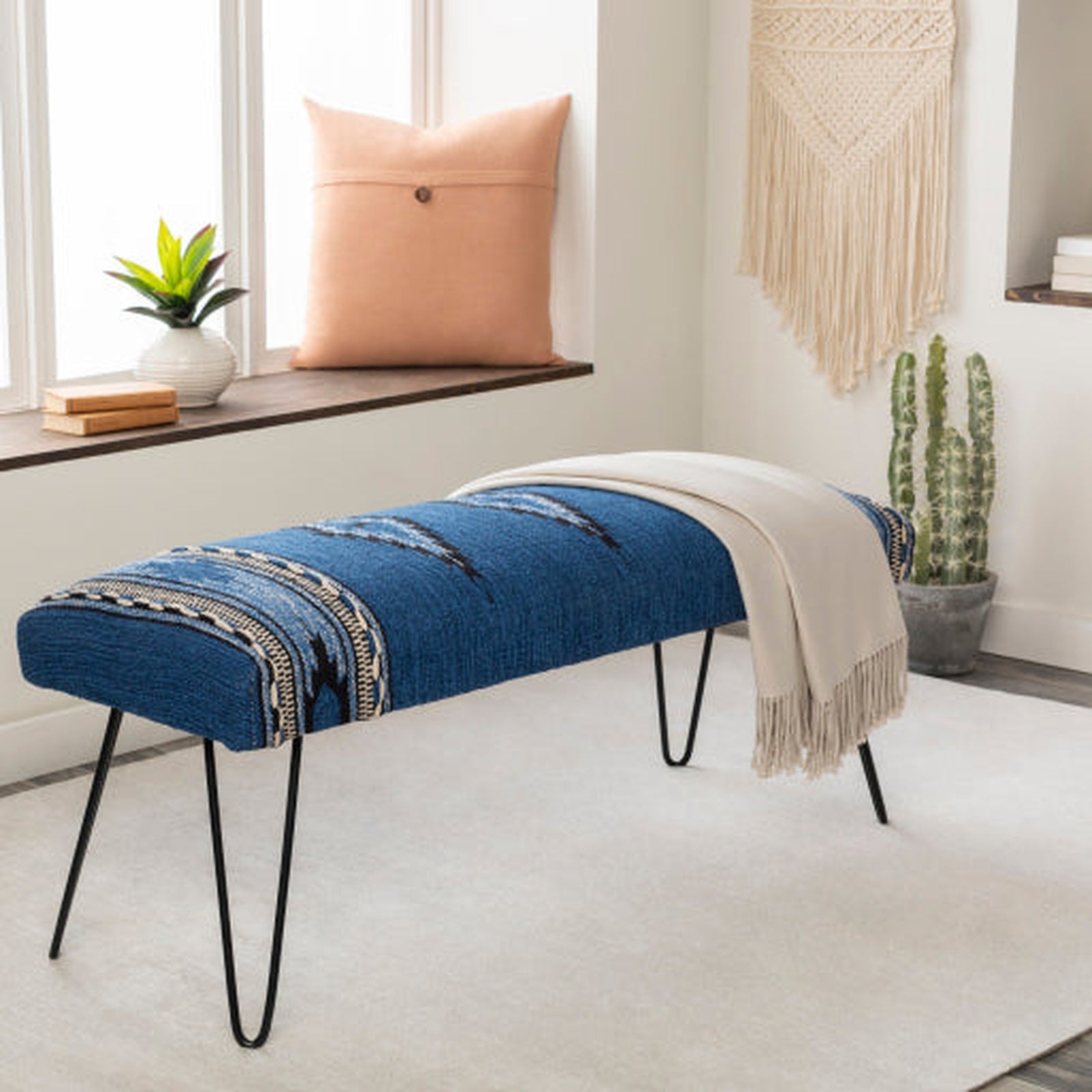 Livabliss by Surya Miriam Upholstered Bench