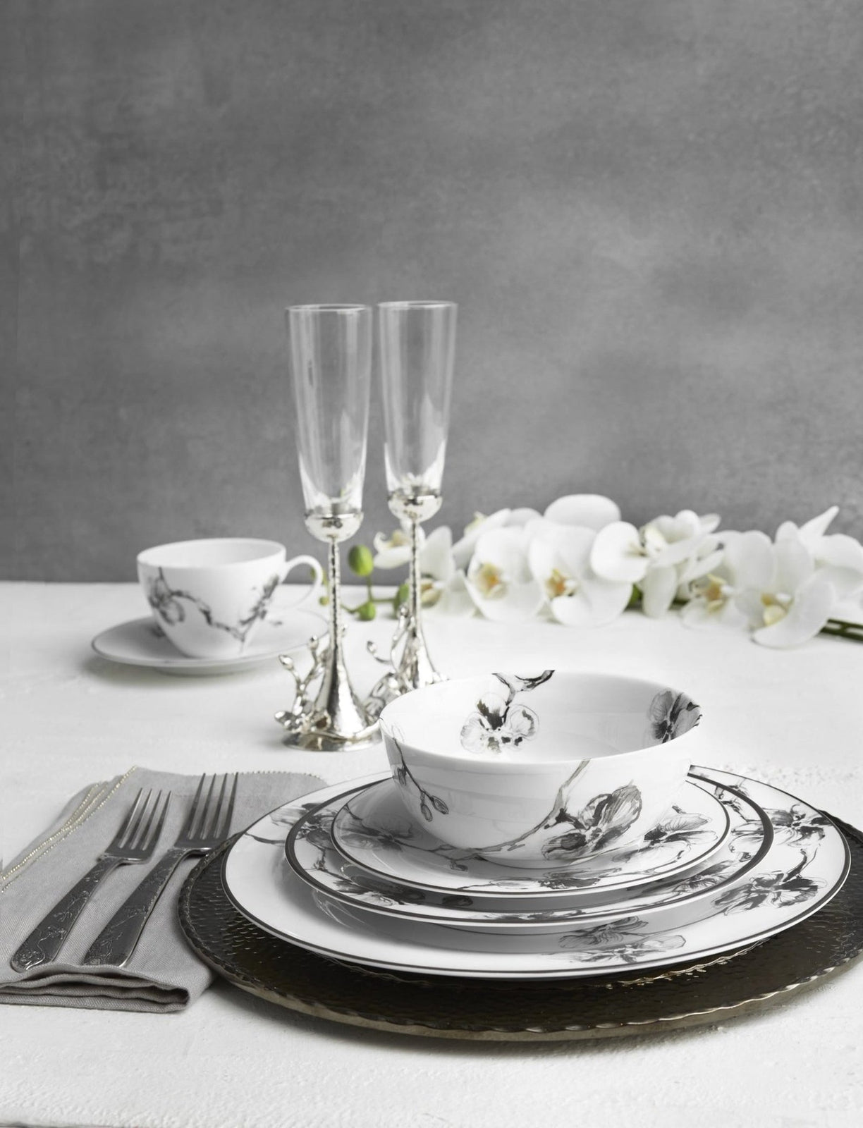 Michael Aram Black Orchid 5pc Setting