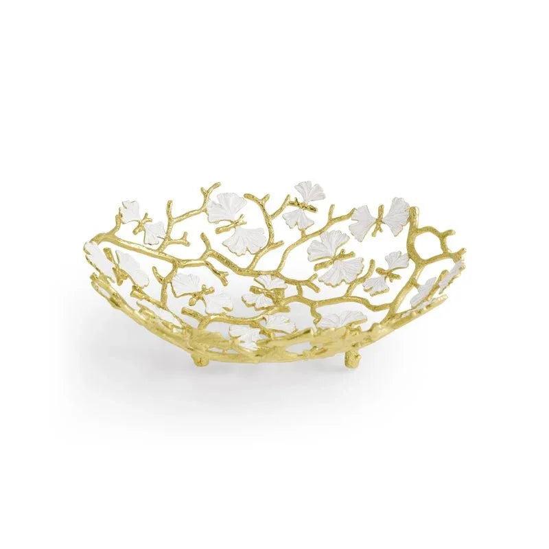 Michael Aram Butterfly Gingko Gold Bread Basket