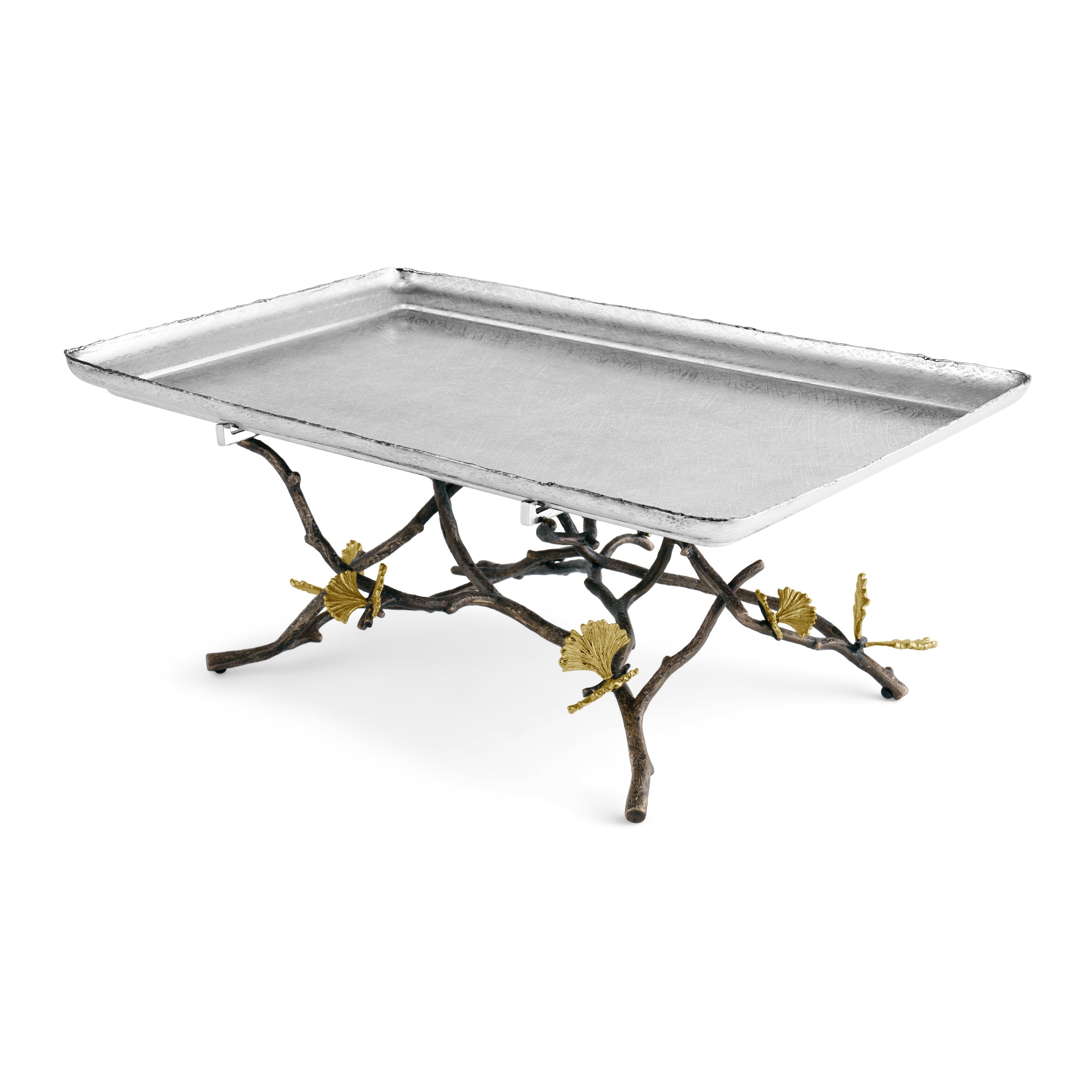 Michael Aram Butterfly Ginkgo Footed Centerpiece Tray