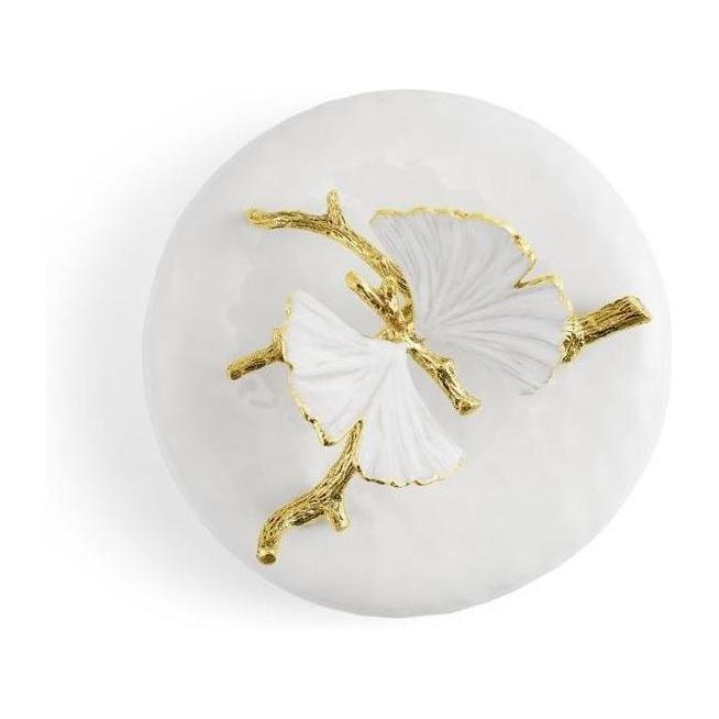 Michael Aram Butterfly Ginkgo Gold Porcelain Canister