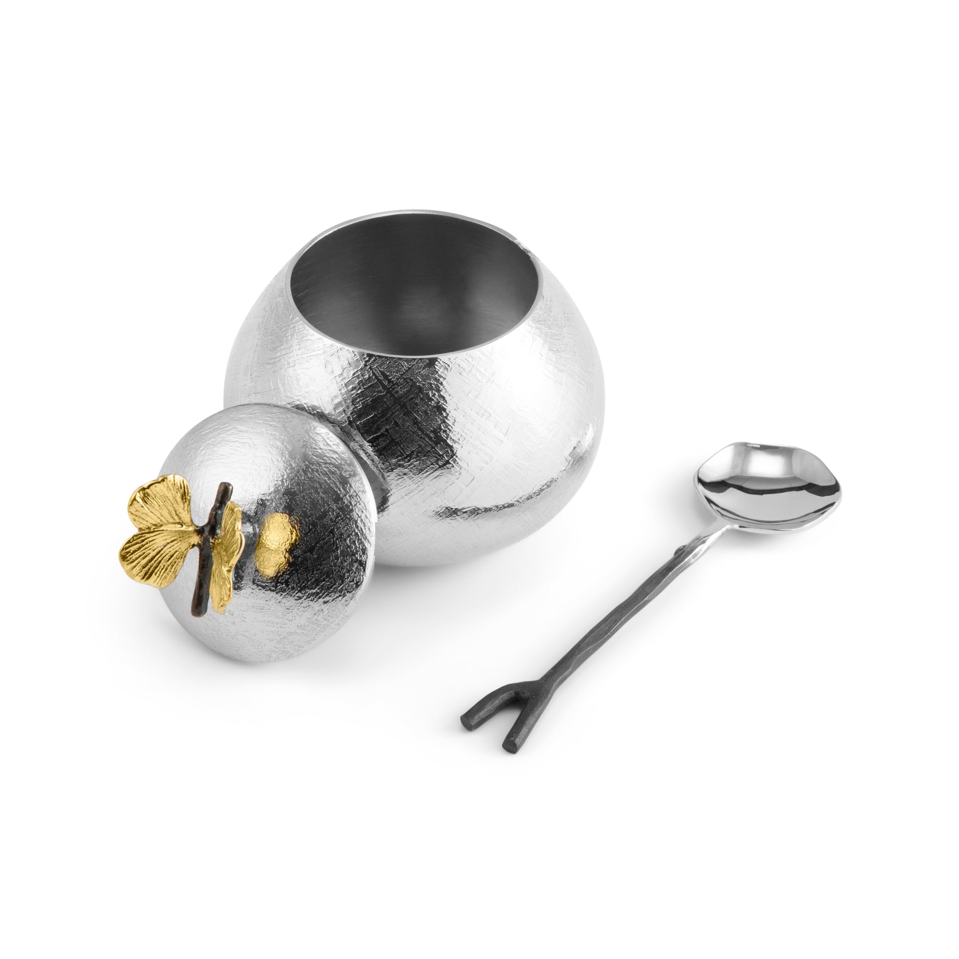 Michael Aram Butterfly Ginkgo Pot with Spoon