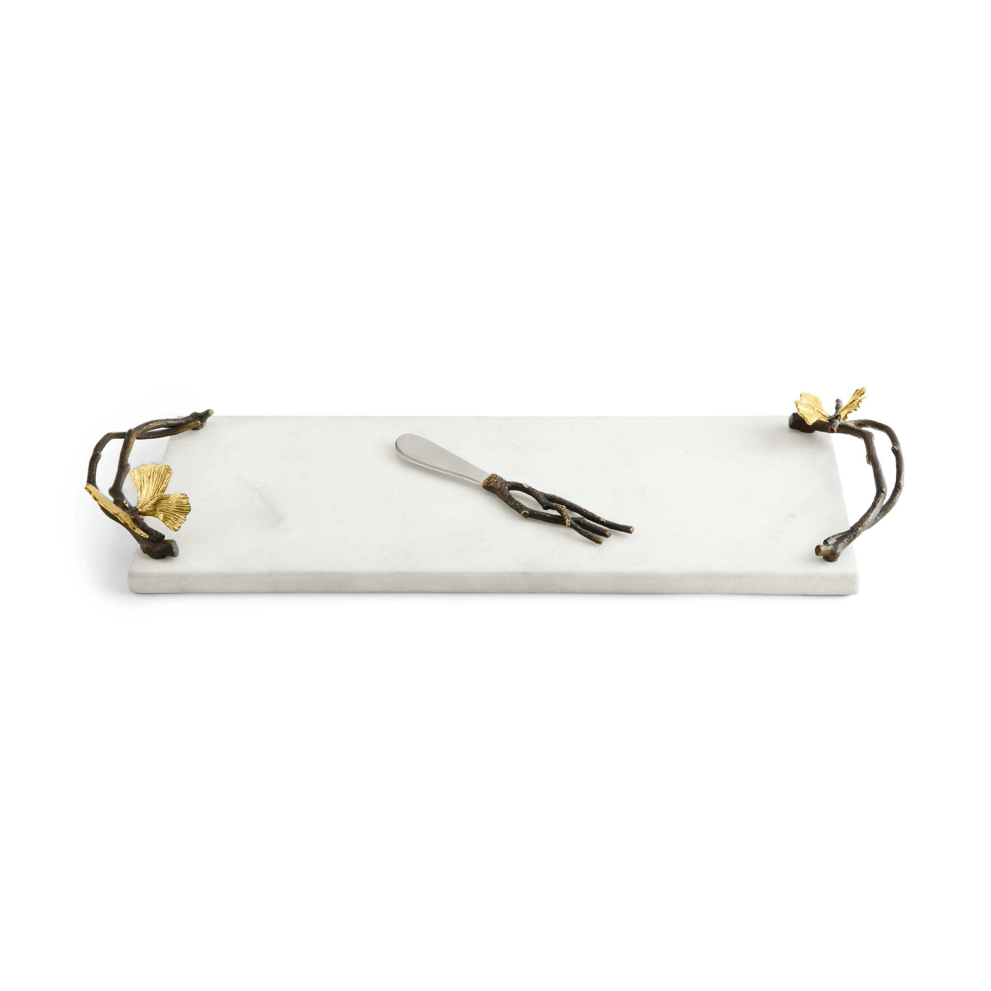 Michael Aram Butterfly Ginkgo Small Cheese Board with Knife