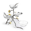 Michael Aram Butterfly Ginkgo Triple Bowl Set with Spoons