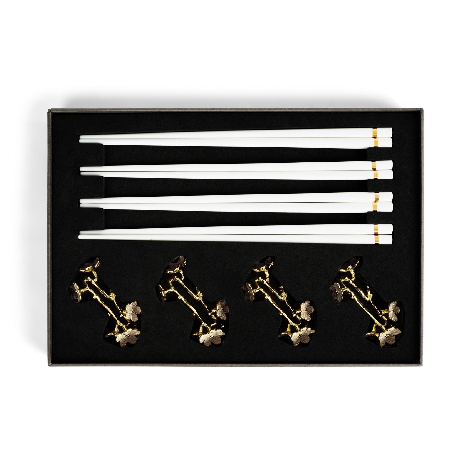 Michael Aram Cherry Blossom Chopsticks & Stands - Set of 4
