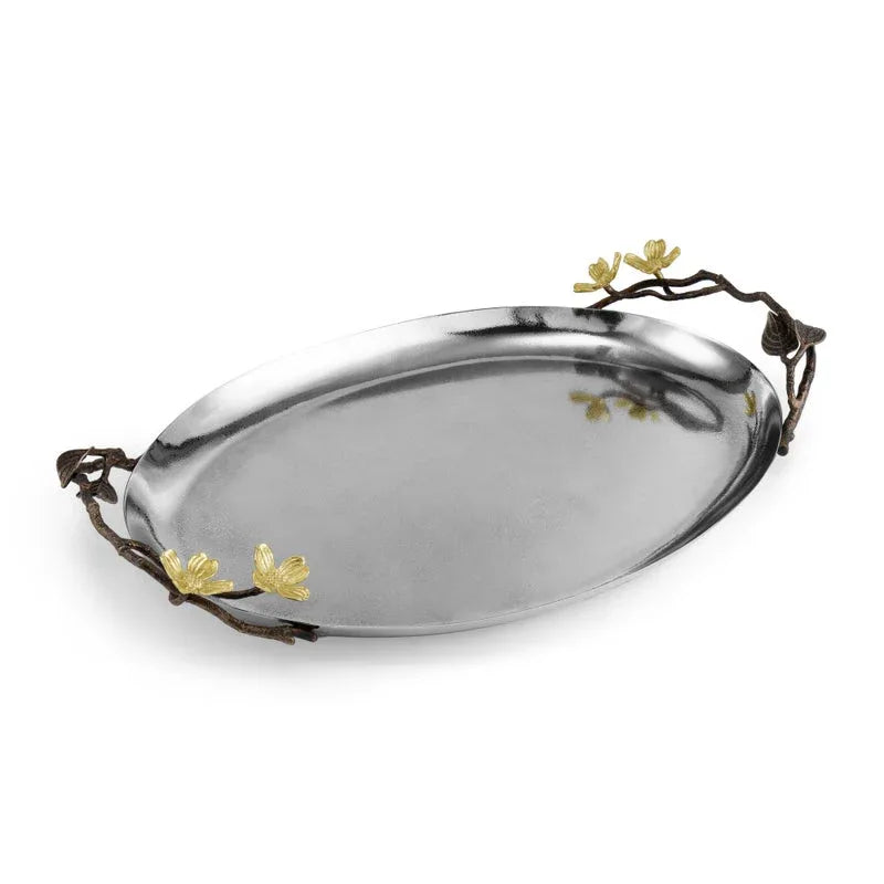 Michael Aram Dogwood Oval Tray
