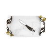 Michael Aram Dogwood Small Cheeseboard and knife