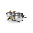 Michael Aram Dogwood Triple Bowl