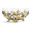 Michael Aram Golden Ginkgo Medium Glass Bwl