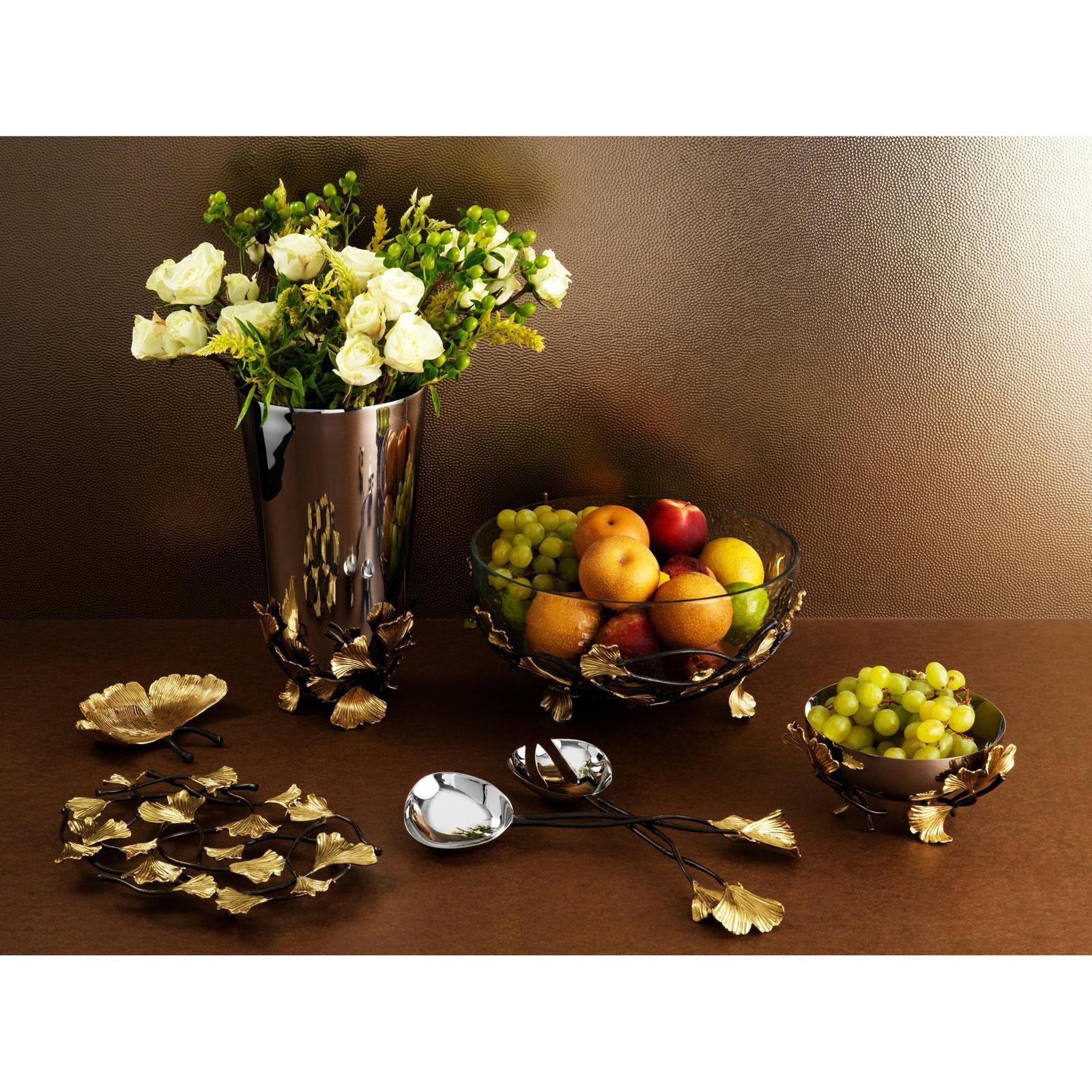 Michael Aram Golden Ginkgo Vase