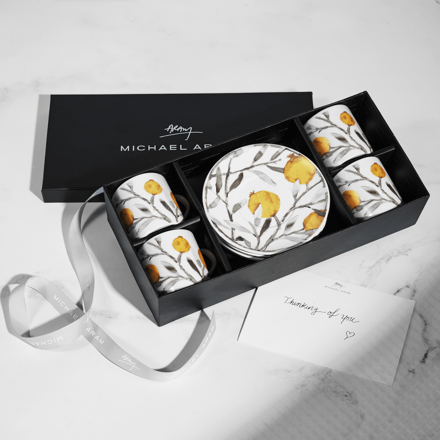 Michael Aram Pomegranate Demitasse Set of 4