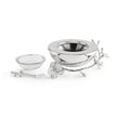 Michael Aram Silver Orchid Caviar Dish With Spoon