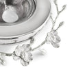 Michael Aram Silver Orchid Caviar Dish With Spoon