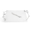 Michael Aram Silver Orchid Cheeseboard with Knife