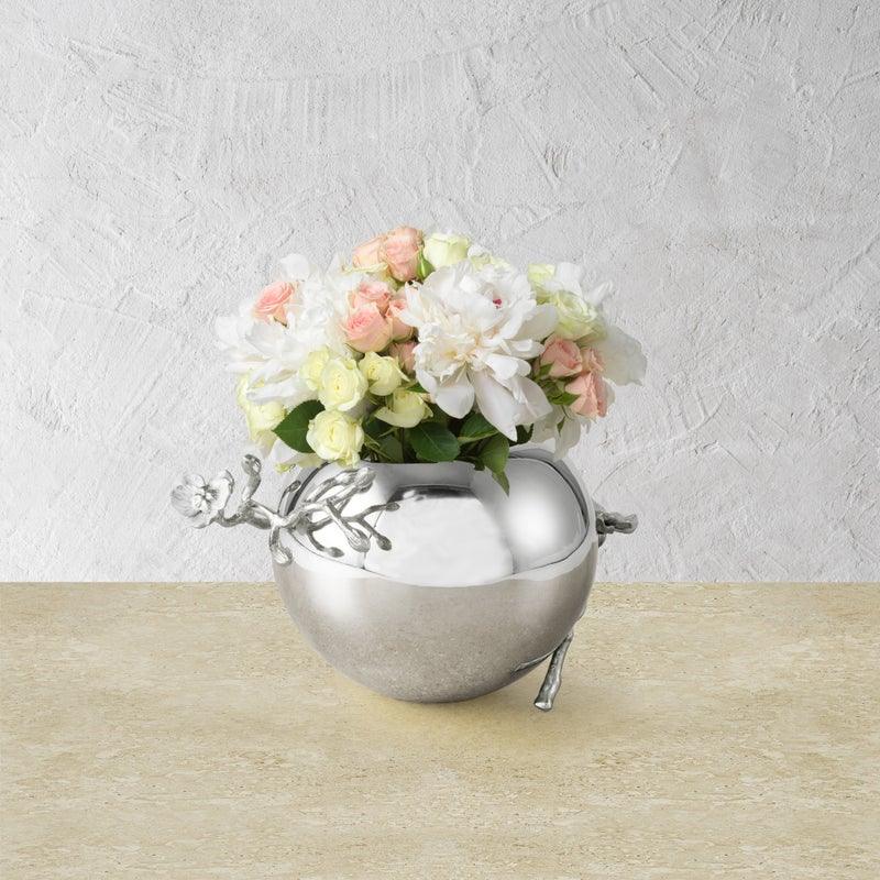 Michael Aram Silver Orchid Rose Bowl