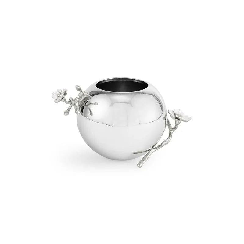 Michael Aram Silver Orchid Rose Bowl