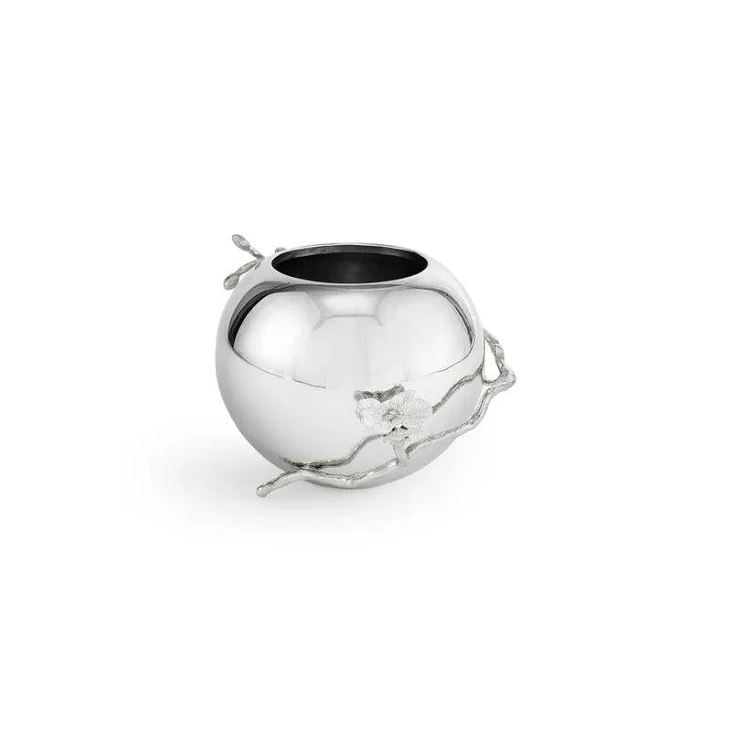 Michael Aram Silver Orchid Rose Bowl