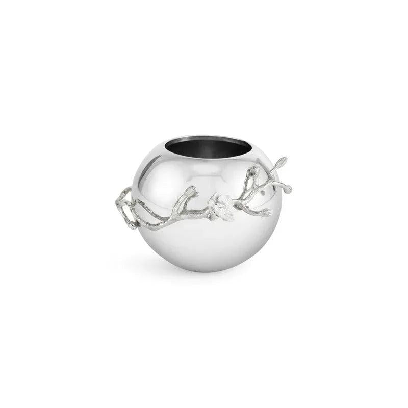 Michael Aram Silver Orchid Rose Bowl