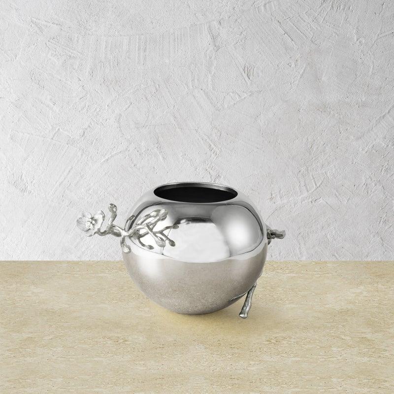 Michael Aram Silver Orchid Rose Bowl