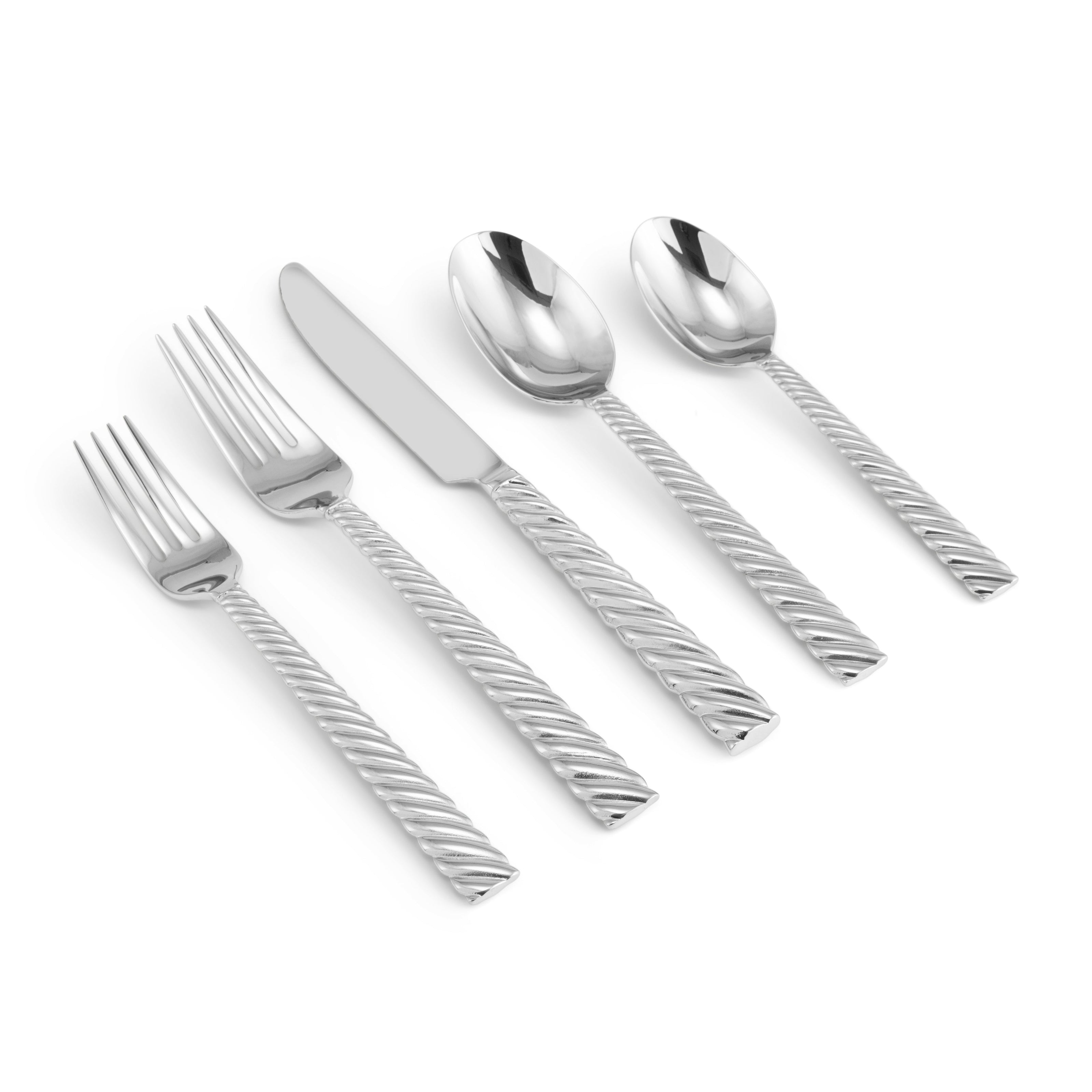 Michael Aram Twist 5 Piece Flatware Set