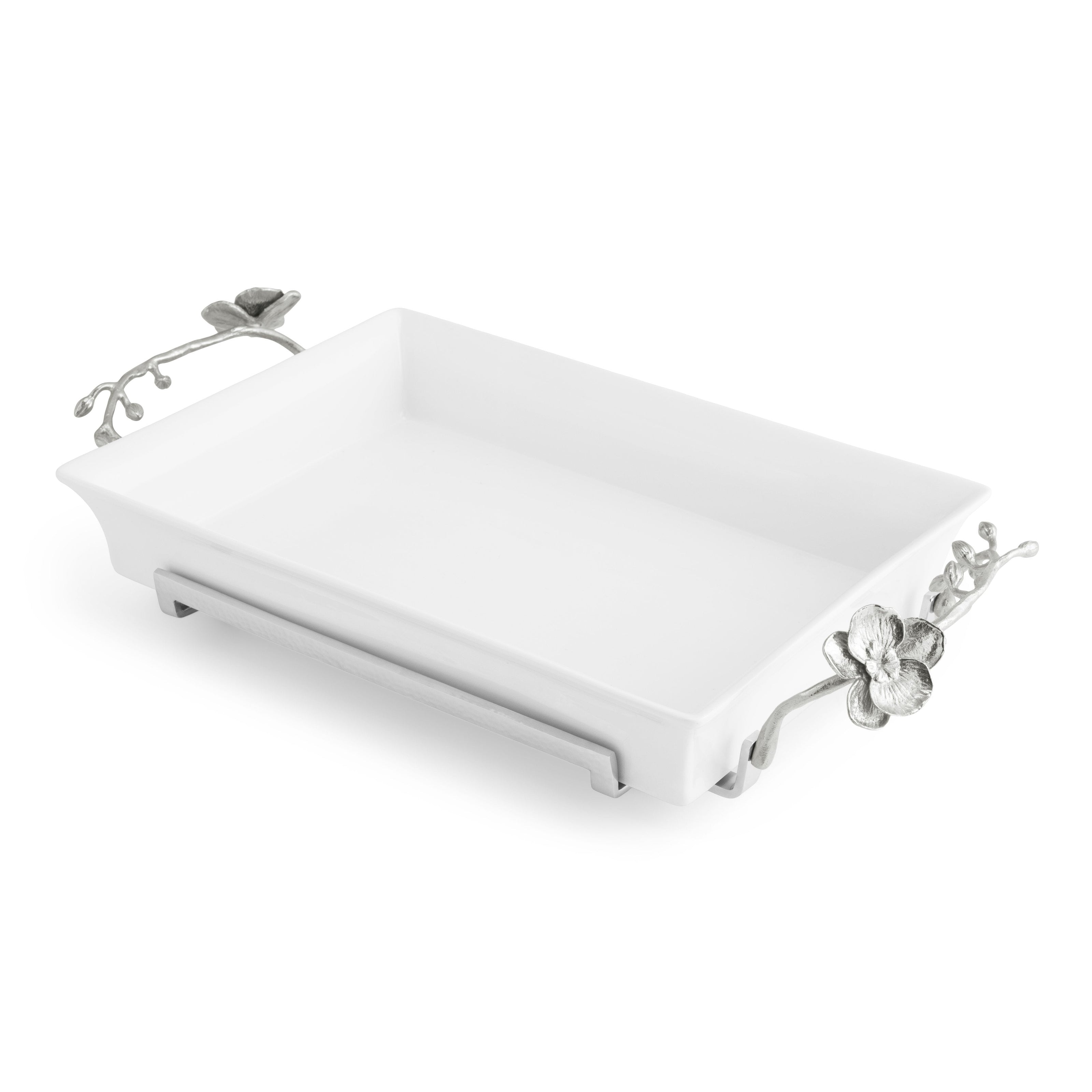 Michael Aram White Orchid Casserole