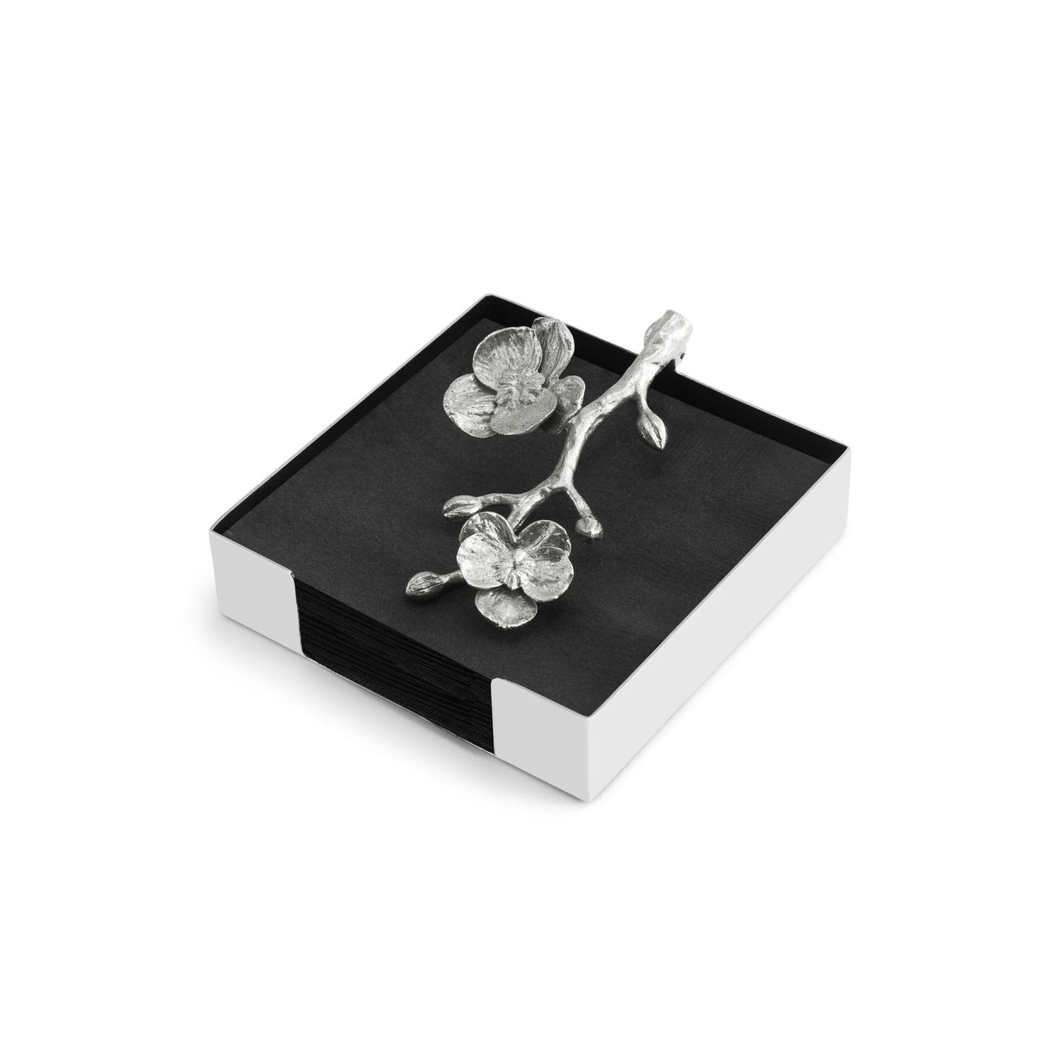 Michael Aram White Orchid Cocktail Napkin Holder