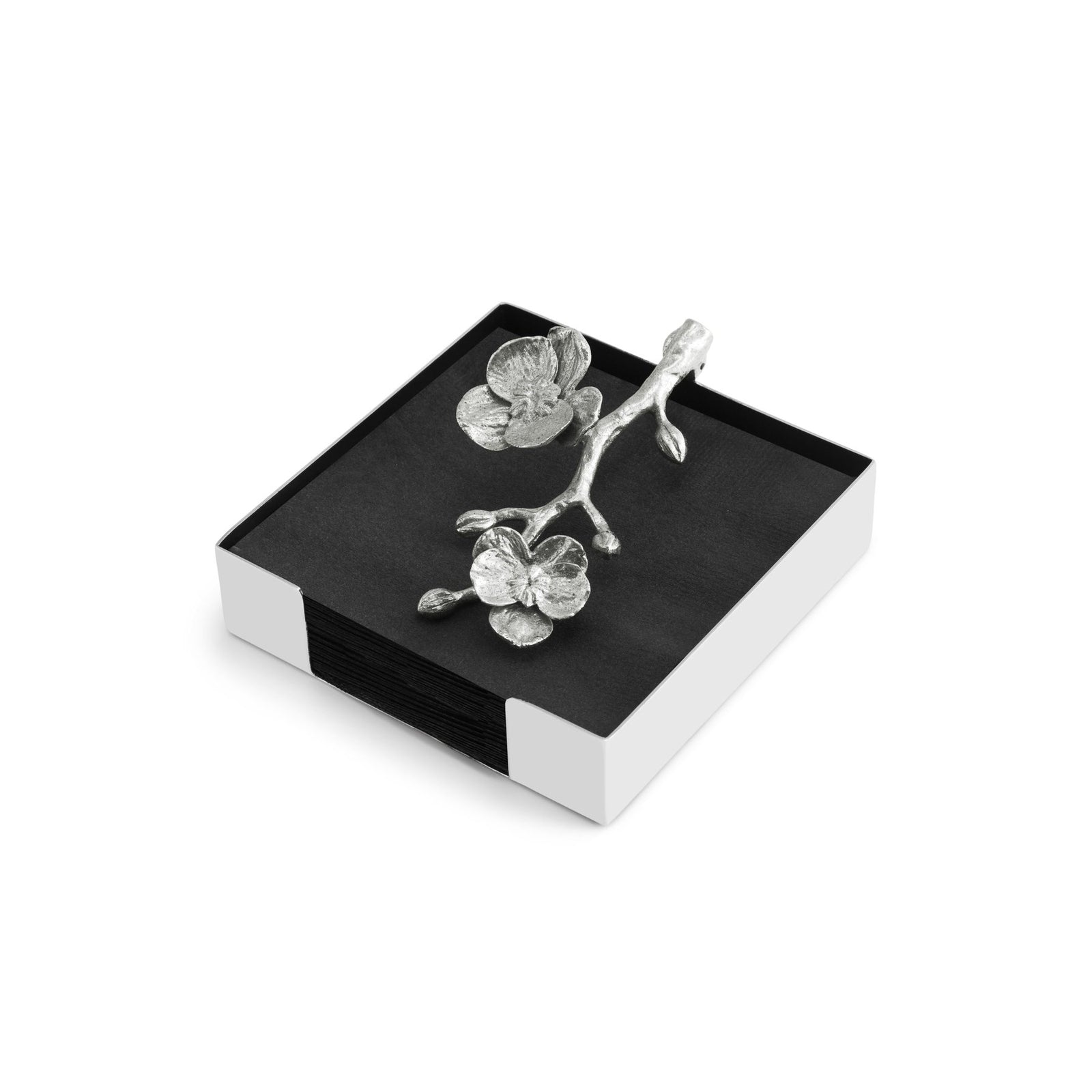 Michael Aram White Orchid Cocktail Napkin Holder