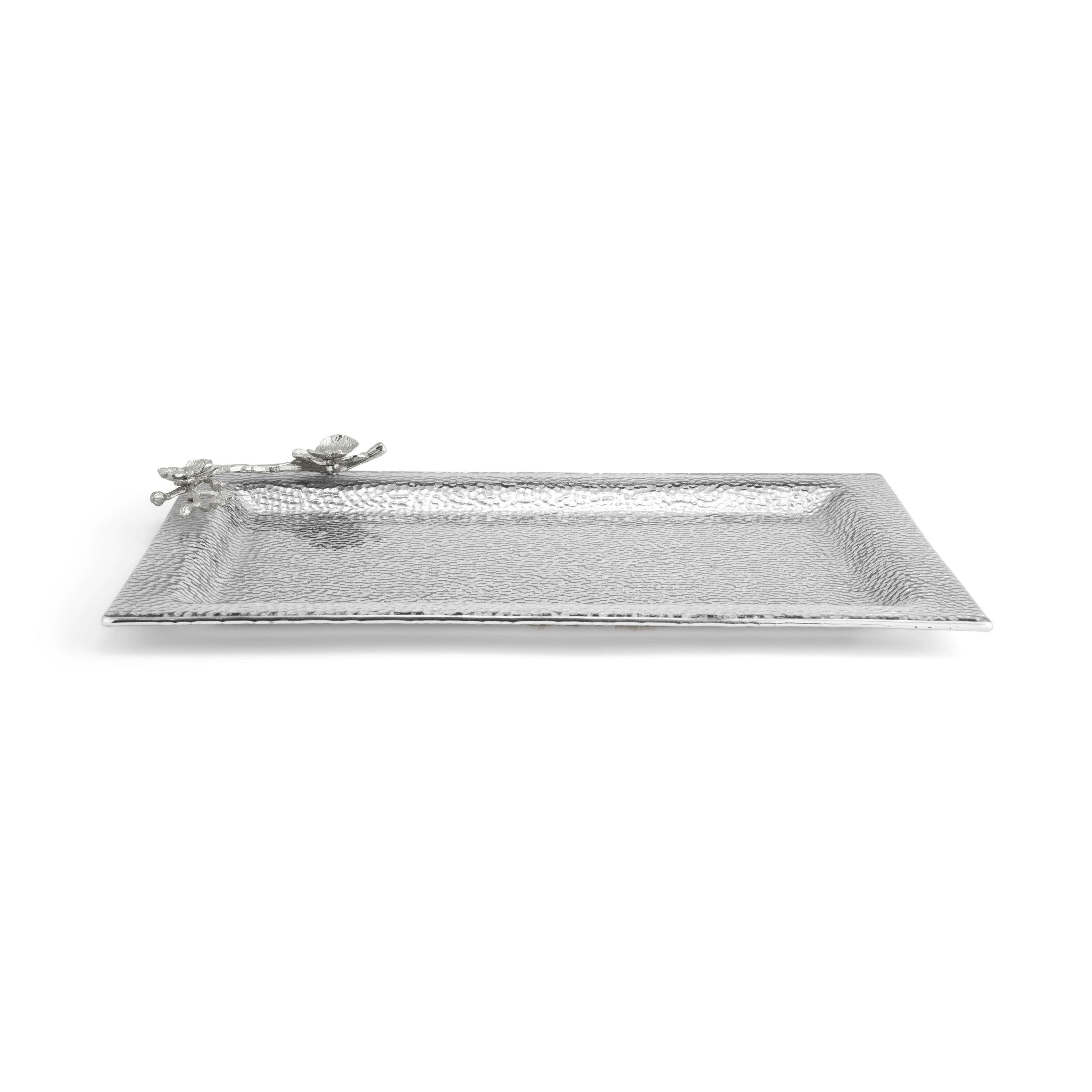 Michael Aram White Orchid Large Glass Tray