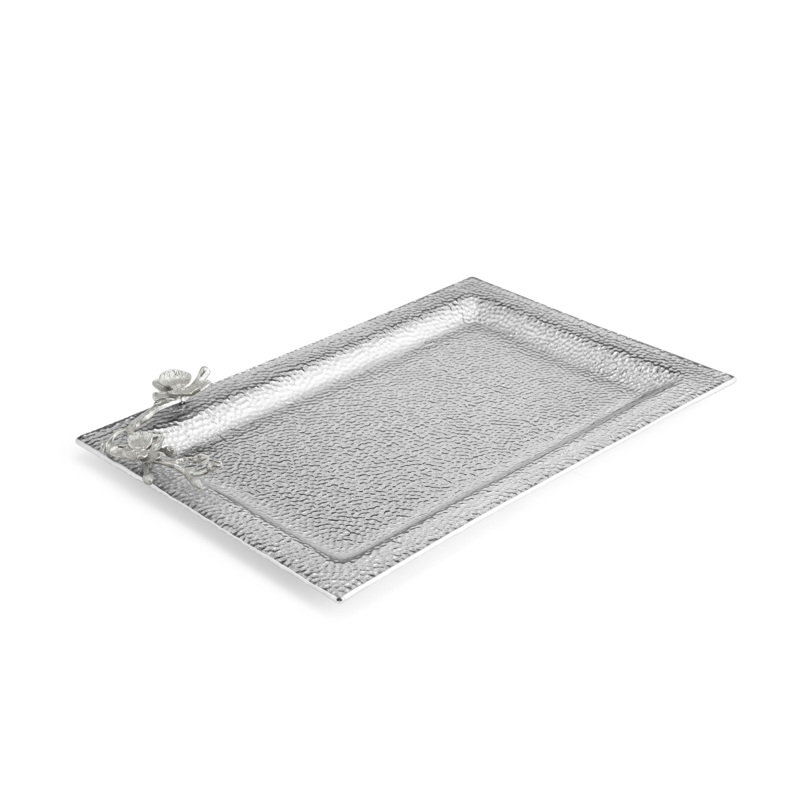 Michael Aram White Orchid Large Glass Tray