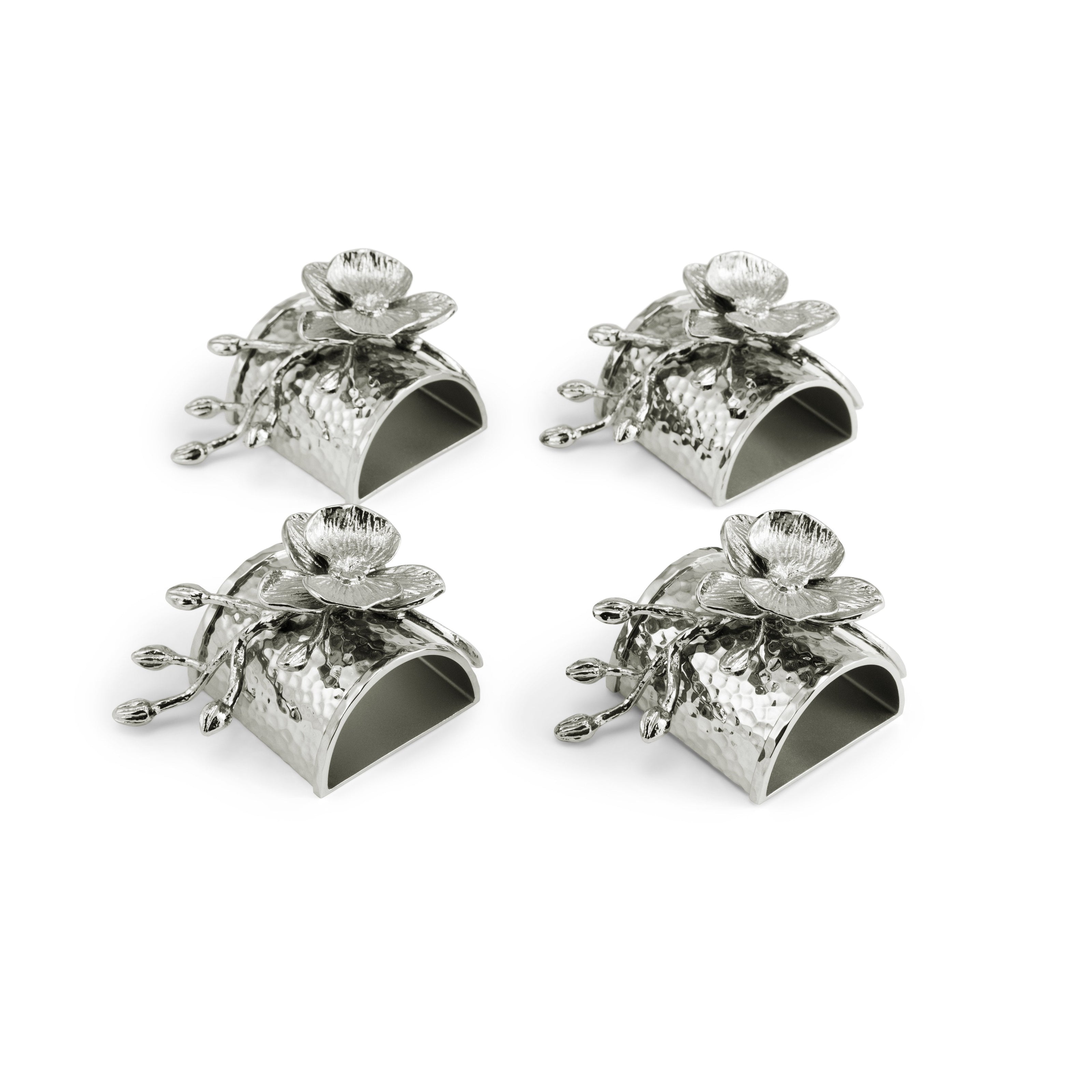 Michael Aram Orchid Napkin Ring Set Set of 4