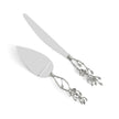Michael Aram White Orchid Wedding Cake Knife & Server Set