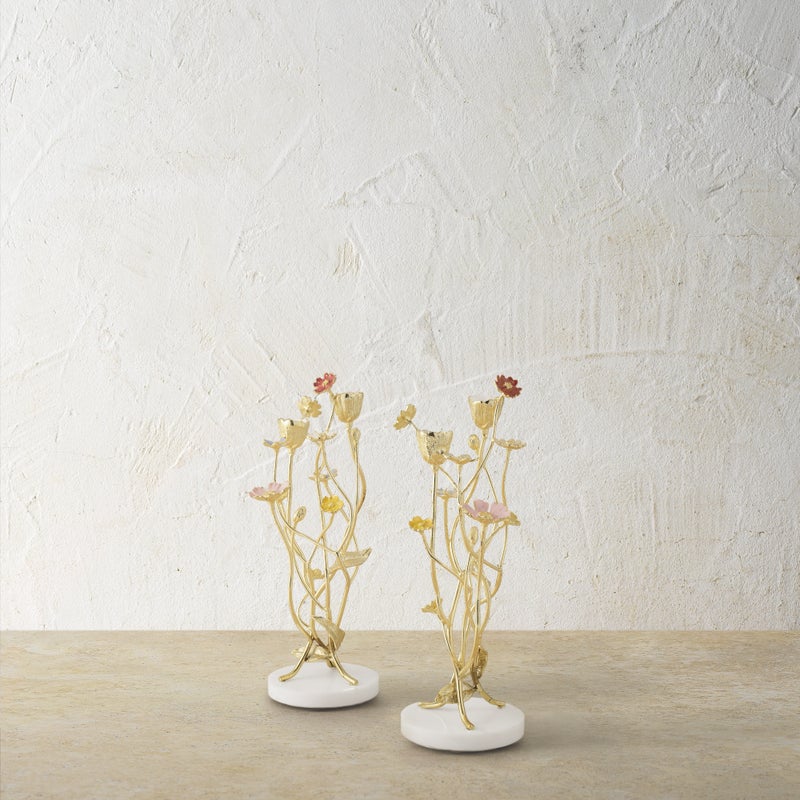 Michael Aram Wildflowers Candleholders (Set of 2)