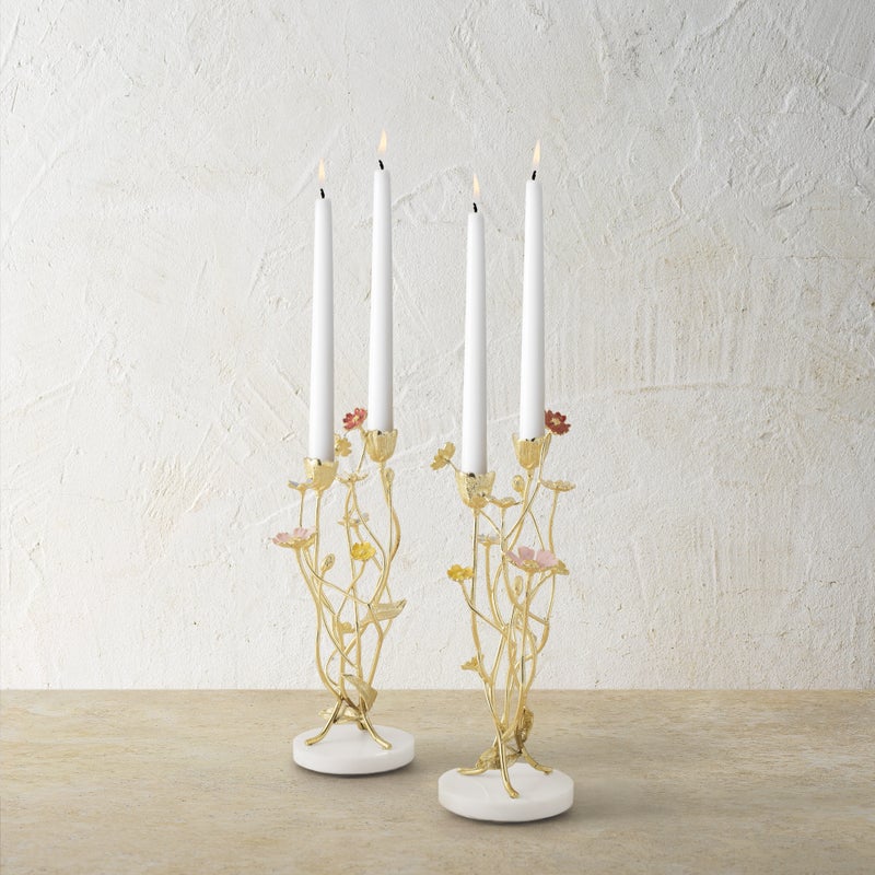 Michael Aram Wildflowers Candleholders (Set of 2)