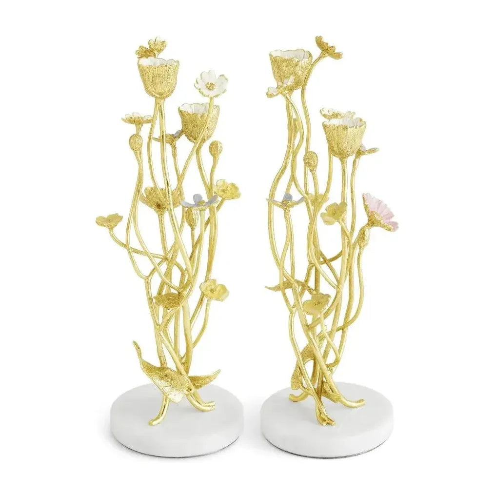 Michael Aram Wildflowers Candleholders (Set of 2)